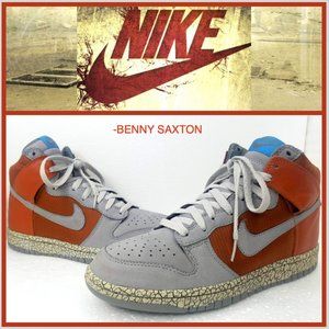 Nike Dunk High "Earthquake" Dark Orange 2007 RARE!